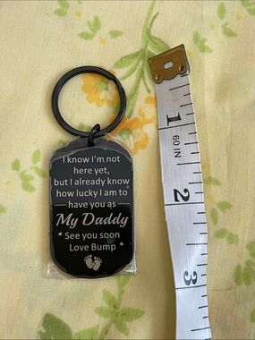 Dog Tag Dad Keychain